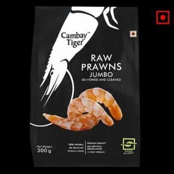 Cambay Tiger Jumbo Raw Prawns, 300g