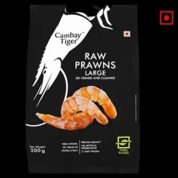 Cambay Tiger Large Raw Prawns, 300g