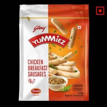 Godrej Yummiez Chicken Breakfast Sausage, 250g – 9pcs