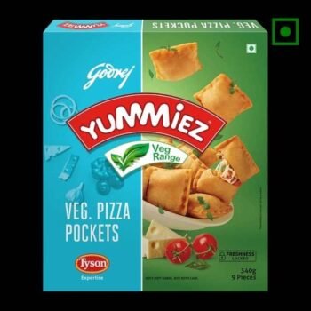 Godrej Yummiez Veg Pizza Pockets, 340g – 9pcs